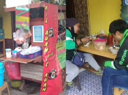 Khusus Ojol, Penjual Mie Ayam Ini Kasih Harga Rp 5 Ribu per Porsi