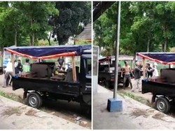 Viral Video Sesama Penjual Tahu Bulat Beradu Jotos di Sukabumi