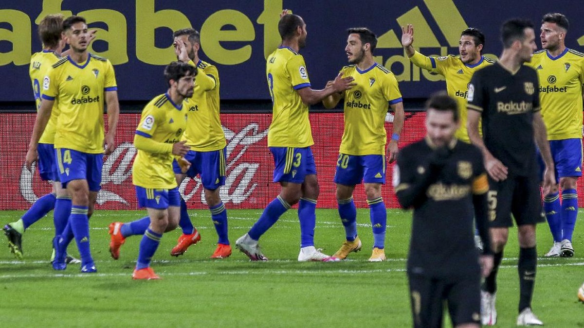 Tim promosi, Cadiz, sudah mengalahkan Real Madrid dan Barcelona (Foto: AP/Alvaro Rivero)