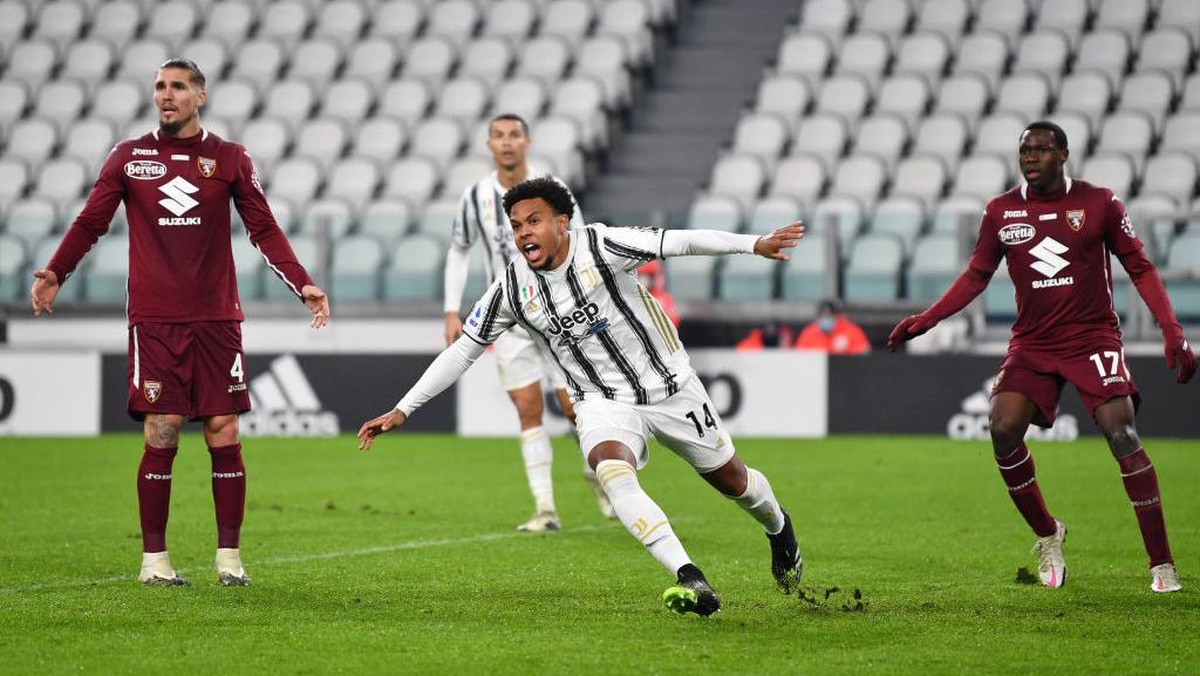 Juventus mengalahkan Torino 2-1 dalam lanjutan Liga Italia. (Foto: Getty Images/Valerio Pennicino)