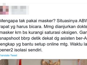 Viral Foto Anies Tak Bermasker, Benarkah Masker Pengaruhi Saturasi Oksigen?