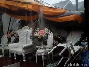 Disebut Doa Mantan karena Pelaminan Roboh Diterjang Angin, Ini Kata Pengantin Disebut Doa Mantan karena Pelaminan Roboh Diterjang Angin, Ini Kata Pengantin
