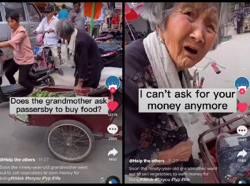 Hiks! Nenek Penjual Sayur Terharu Dagangannya Diborong Segerobak Hiks! Nenek Penjual Sayur Terharu Dagangannya Diborong Segerobak