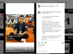 Undang Kerumunan, Indonesian Scooter Festival 2020 Dibubarkan