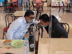 Masa Tenang, Machfud Arifin Makan Siang Bareng Presiden Persebaya