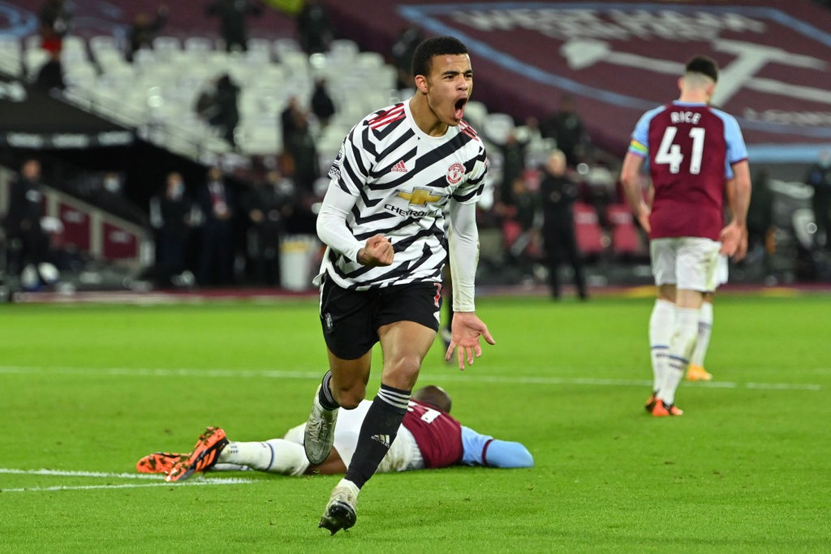 Mason Greenwood Dipuji Dua Legenda MU (Getty Images/Justin Setterfield)