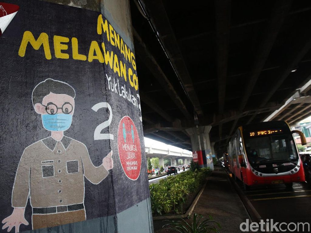 Mural Lawan COVID-19 Hiasi Tiang Tol Mural Lawan COVID-19 Hiasi Tiang Tol