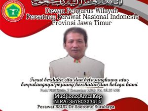 Perawat Senior RSU dr Soetomo Meninggal Positif COVID-19