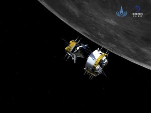 Wahana Luar Angkasa China Mengorbit Bulan Sebelum Bawa Sampel ke Bumi Wahana Luar Angkasa China Mengorbit Bulan Sebelum Bawa Sampel ke Bumi