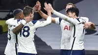 Hasil ini mengantarkan Tottenham ke puncak klasemen sementara dengan 24 poin. Glyn Kirk/Pool via AP. 