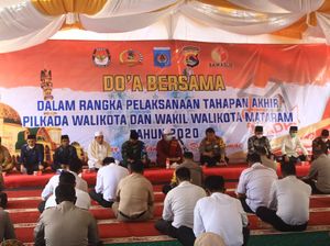 Polresta Mataram Gelar Doa & Zikir Jelang Pilkada Bareng 4 Paslon Polresta Mataram Gelar Doa & Zikir Jelang Pilkada Bareng 4 Paslon