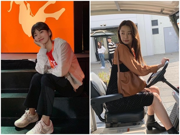 Potret cantik Suzy dan Stephanie pemeran drama Korea Start Up.