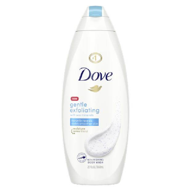 Exfoliating body wash dari Dove ini secara efektif membersihkan bakteri sambil menutrisi kulit kamu.