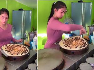 Duh! Penjual Crepes Cantik Ini Bikin Netizen Baper Sendiri