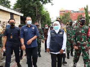 Cek Kesiapan TPS, Khofifah Harap Pilkada Tak Jadi Klaster Baru COVID-19