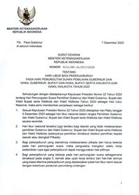 Surat Edaran Menaker Soal Hari Libur Saat Pilkada Bagi Buruh