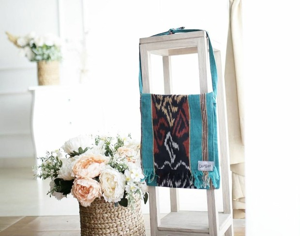 Tas tenun Lombok/Foto: Instagram/etnik.store tas etnik indonesia