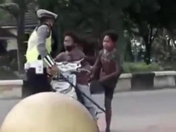Viral Bocah di Kalsel Mewek-Banting Motor Saat Disetop, Ini Kata Polisi