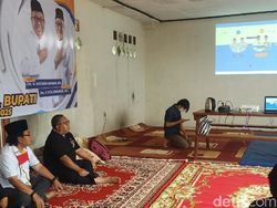 Pilkada Sukabumi, Cabup Marwan Pantau Pergerakan Suara dari Rumahnya