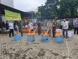 Sabu Sampai Tembakau Gorilla Senilai Rp 6 M Dimusnahkan Kejari Jaksel