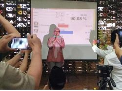 Ada Euforia di Posko Pemenangan Mak Rini-Rahmad Ketika Unggul di Quick Count