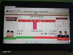 Petahana Kota Blitar Klaim Unggul Versi Hitung Cepat DPC PDIP