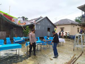 Diterjang Angin Kencang, TPS di Banjarbaru Kalsel Porak-poranda