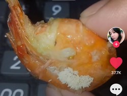 Jijik Banget! Wanita Ini Curhat Udang Gorengnya Penuh Telur Lalat