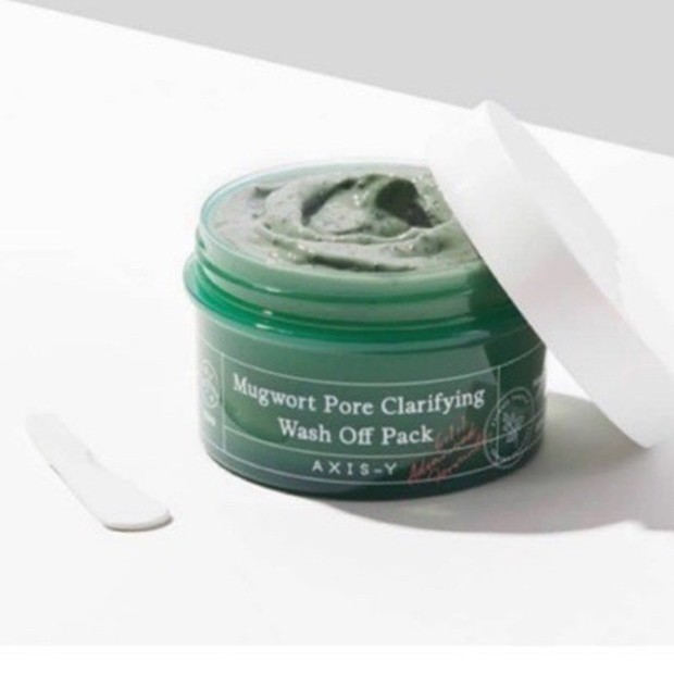 AXIS-Y Mugwor Pore Clarifying Wash Off Pack membuat kulit lebih glowing dan ternutrisi/shoope.co.id