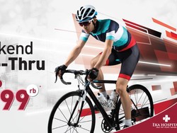 Eka Hospital Gelar Weekend Bike Thru, Pesepeda Bisa Rapid Test