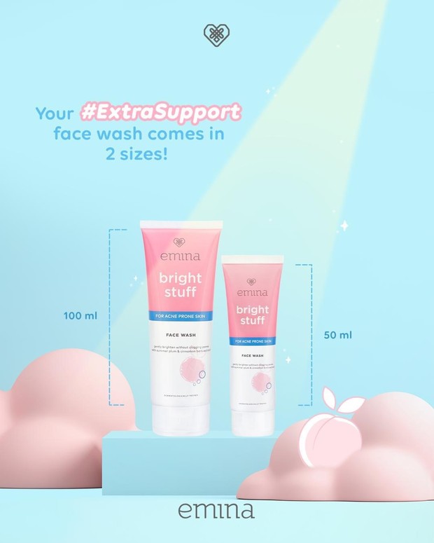 Foto: instagram.com/eminacosmetics Face wash remaja.