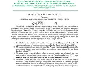 GUIB Desak Pemerintah Bentuk Tim Pencari Fakta soal Penembakan 6 Laskar FPI