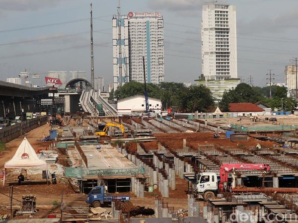 Pembangunan Depo LRT Jabodebek Terus Dikebut