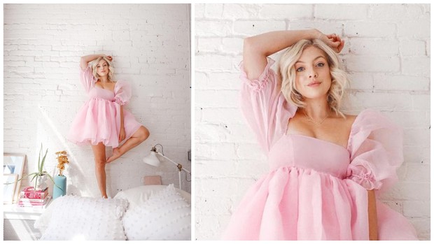 outfit warna pale pink kece dipakai buat Zoom meeting