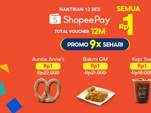 Puncak 12.12, ShopeePay Tawarkan 9 Kali Promo dalam Sehari