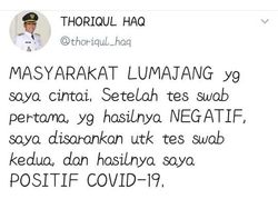 Sekilas Jatim: Bupati Lumajang COVID-19-Habib Rizieq Tersangka Cederai Keadilan