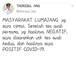 Sekilas Jatim: Bupati Lumajang COVID-19-Habib Rizieq Tersangka Cederai Keadilan