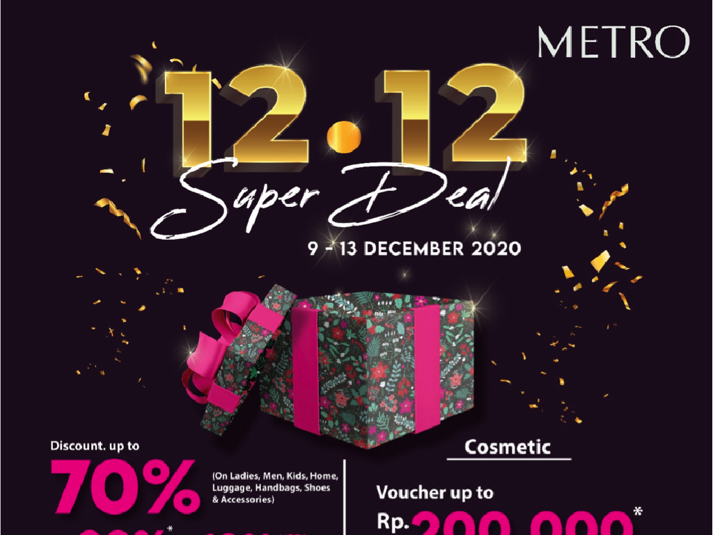 Promo 12.12, Serbu Diskon Hingga 70% Metro Department Store