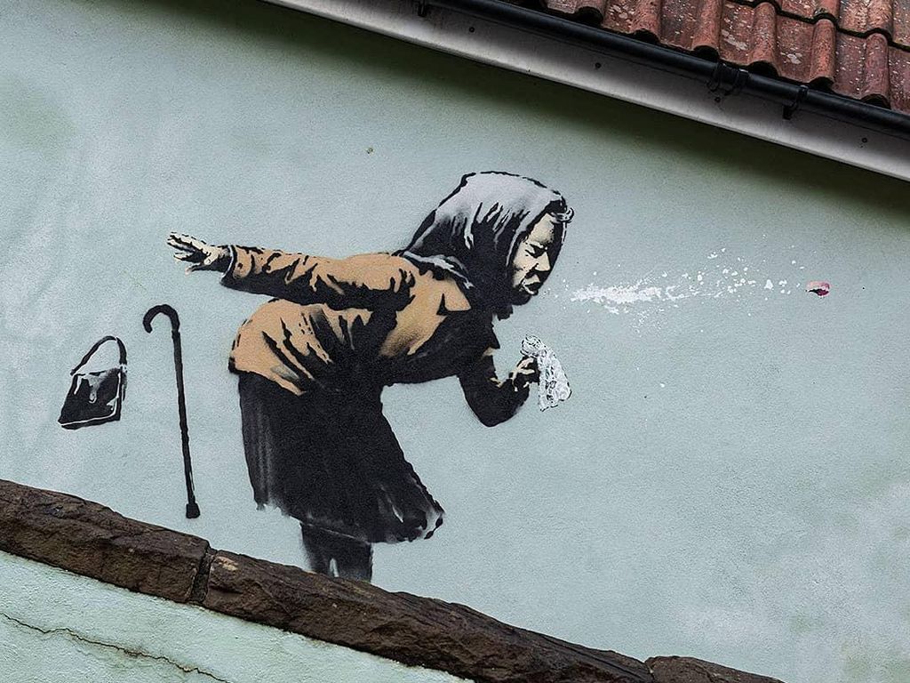 Duh! Dua Mural Banksy Dirusak di New Orleans Gegara Seniman Lain