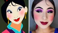 Foto Keren Meniru Makeup Karakter Putri Disney