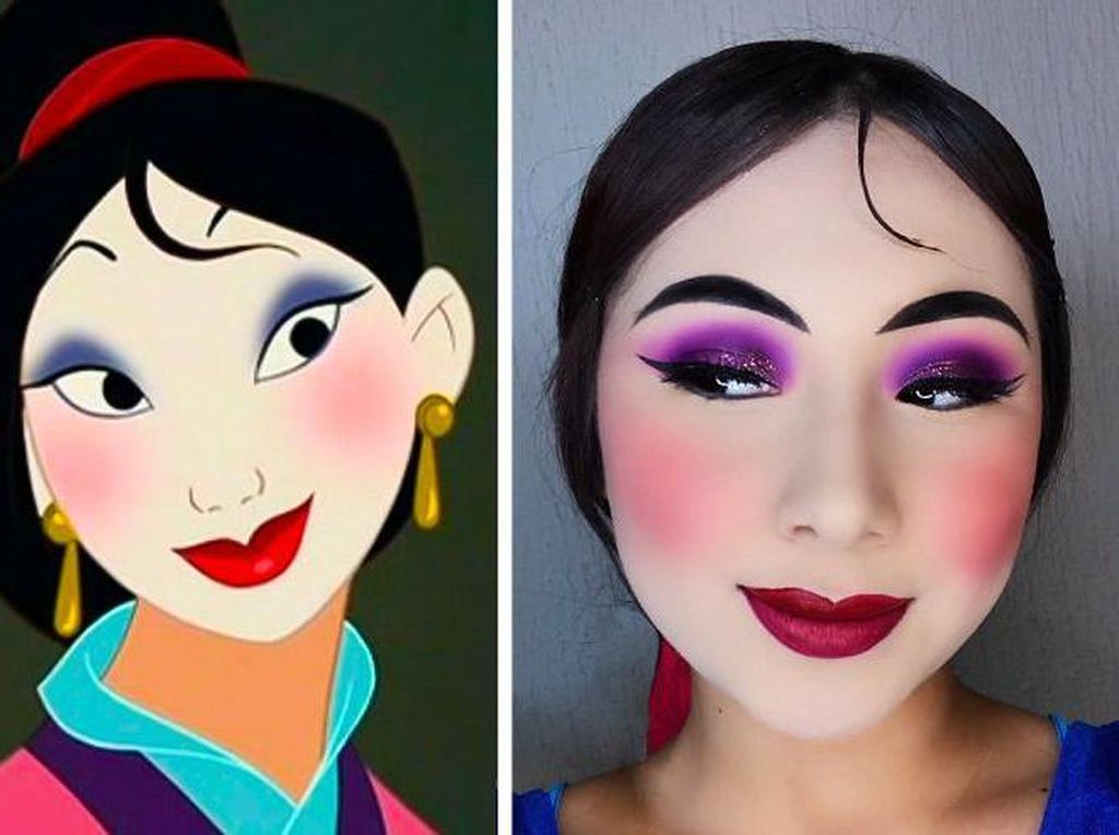 Foto Keren Meniru Makeup Karakter Putri Disney