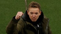 Kembali ke Nagelsmann. Ia baru ditunjuk melatih Bayern Munich musim depan, di usianya yang baru 33 tahun dan dikontrak selama 5 musim. Foto: AFP/ODD ANDERSEN