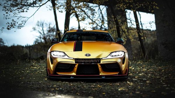 Potret Modifikasi Toyota Supra Garapan Manhart, Warnanya Gonjreng Banget