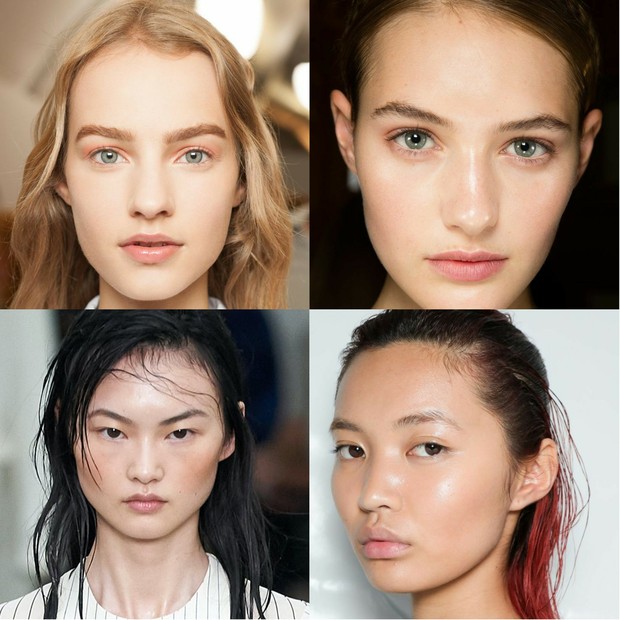 Tampilan makeup yang ultra minimalis/Foto: https://lofficielusa.com & Pinterest/voguemagazine/dior/elle tren makeup 2021