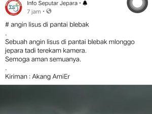 Viral Video Pusaran Angin di Pantai Jepara,Ini Faktanya