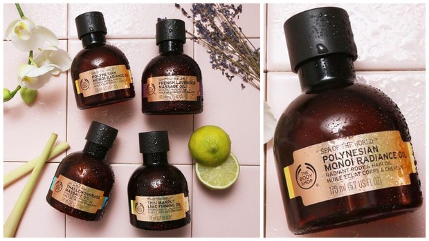 Body Oil/ Foto: Instagram.com/thebodyshopindo berbagai pilihan body oil dari The Body Shop