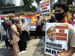 Ada Demo di Polda Metro, Minta Usut Aktor di Belakang Habib Rizieq