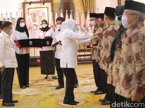 Lantik Pengurus PMI Jatim, JK Pesan PMI Selalu Siap Siaga