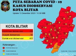 Kota Blitar Zona Merah, Wali Kota Santoso Malah ke Yogyakarta