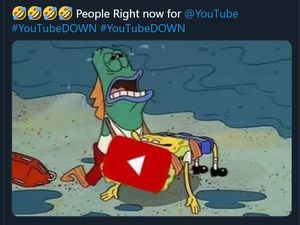 YouTube dkk Tumbang Ramai Jadi Bahan Meme Netizen